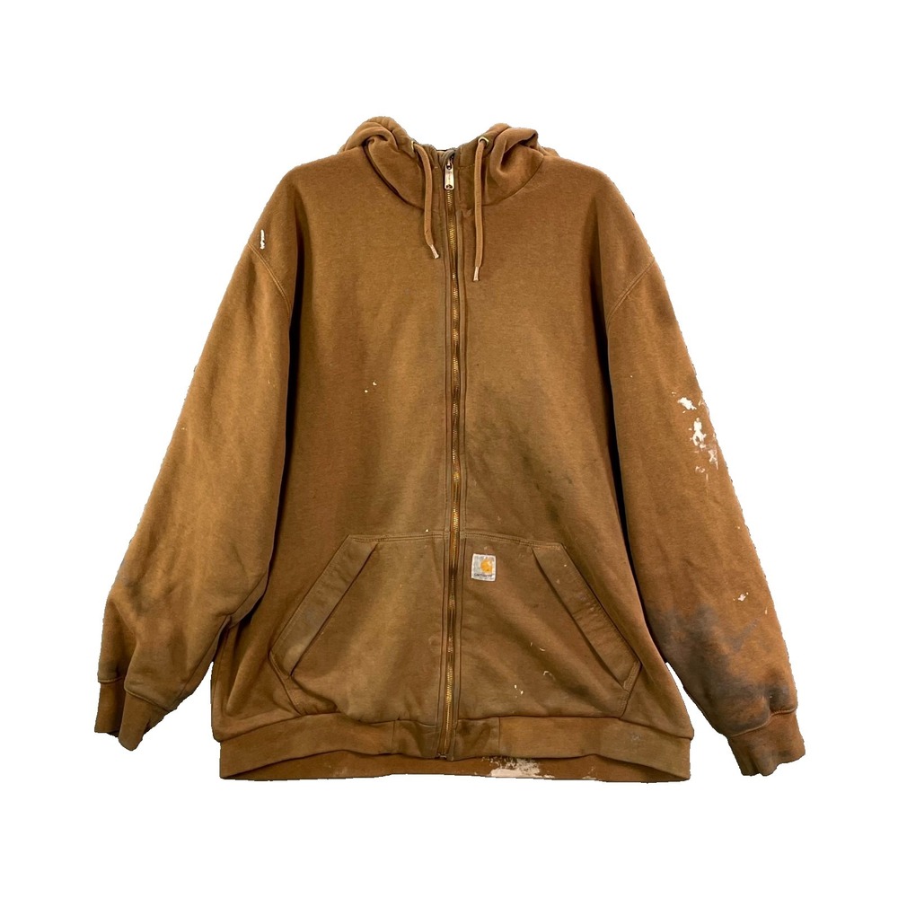 Carhartt Paxton Sweatshirt Mens XL Tall Thermal Lined Water Repellent Full Zip